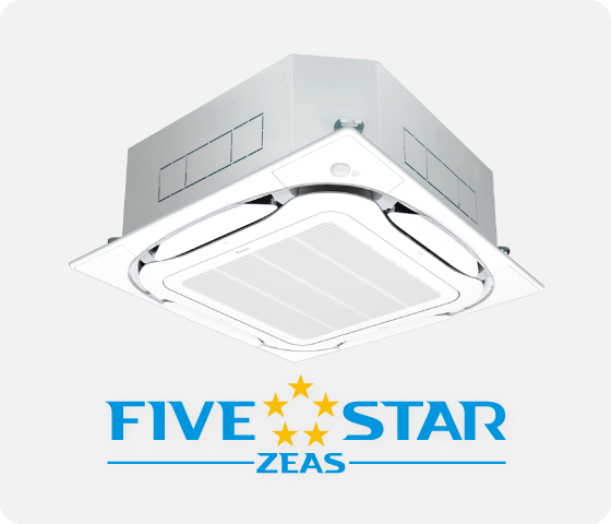 天井埋込カセット形（S-ラウンドフロー）FIVE STAR ZEAS